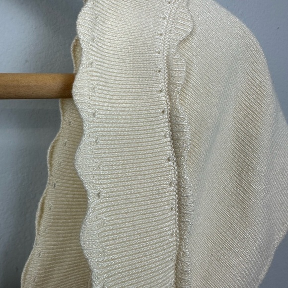 Anthropologie By Anthropologie Cropped Sweater Tee Sz M - Picture 7 of 11